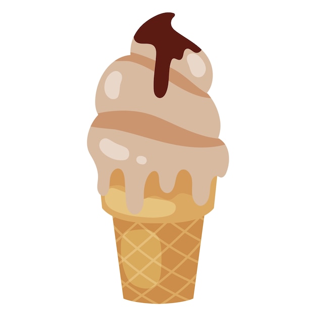 Ilustración de helado