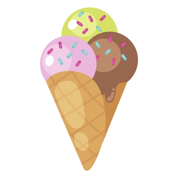 Ilustración de helado