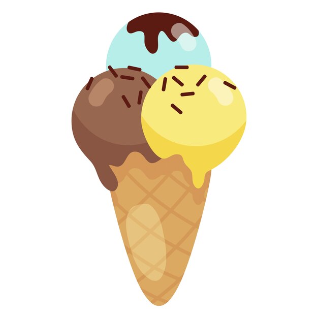Ilustración de helado