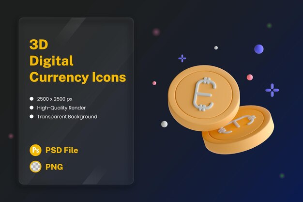 Ilustración de icono 3D Comerciante de moneda euro