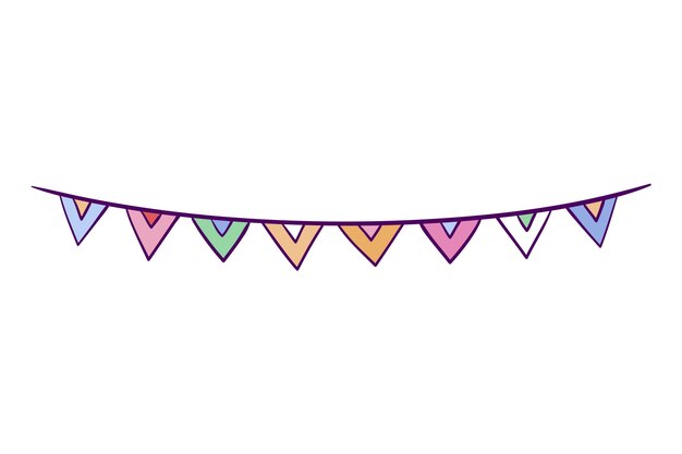 Ilustración del icono de cumpleaños dibujada a mano