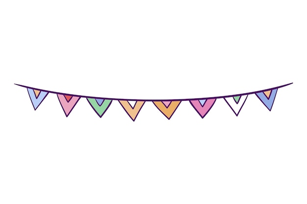 Ilustración del icono de cumpleaños dibujada a mano
