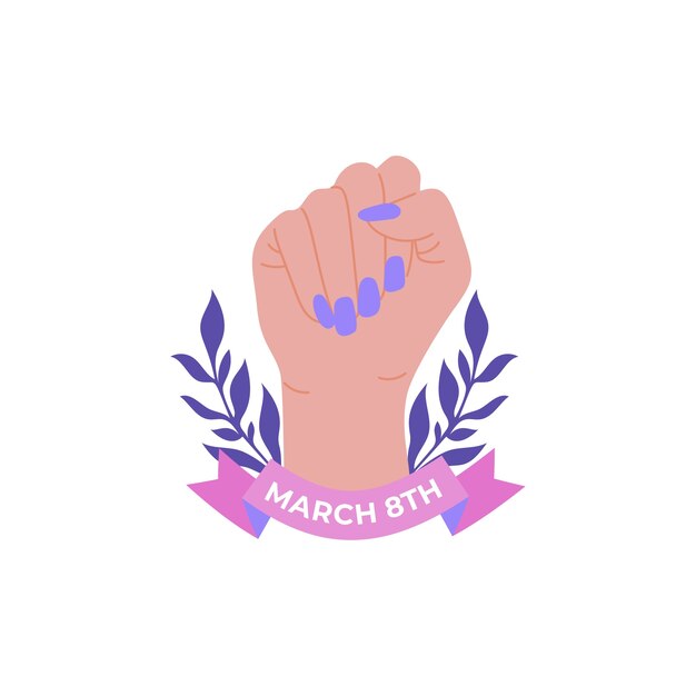 Ilustración del icono del día de la mujer