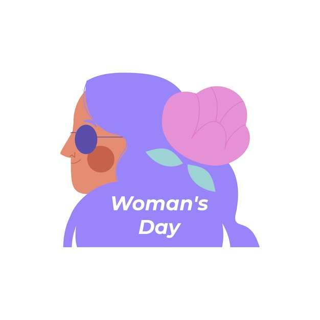 Ilustración del icono del día de la mujer