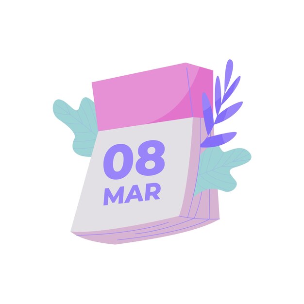 Ilustración del icono del día de la mujer