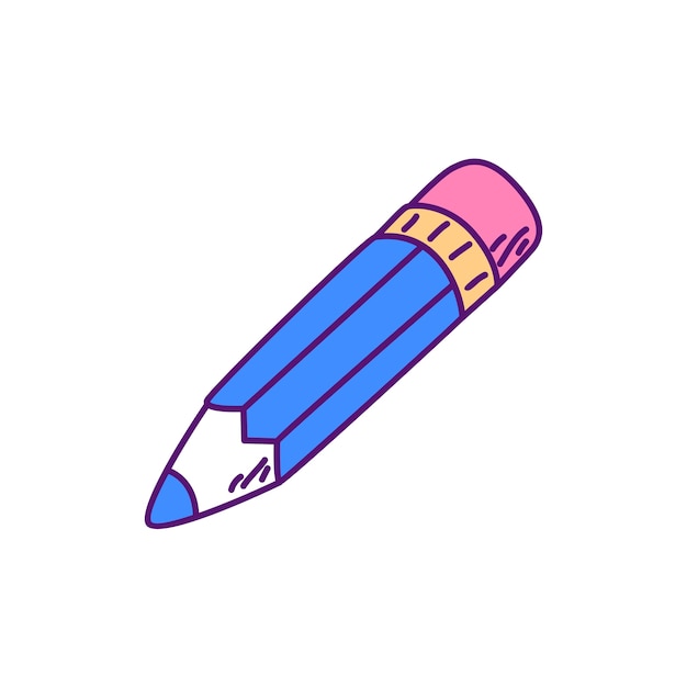 Ilustración con lápiz de dibujos animados