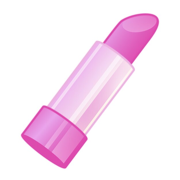 Ilustración de lápiz labial de diseño plano y2k