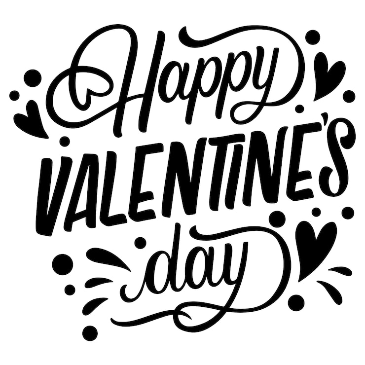 PSD gratuito ilustración de letras de san valentín aislada