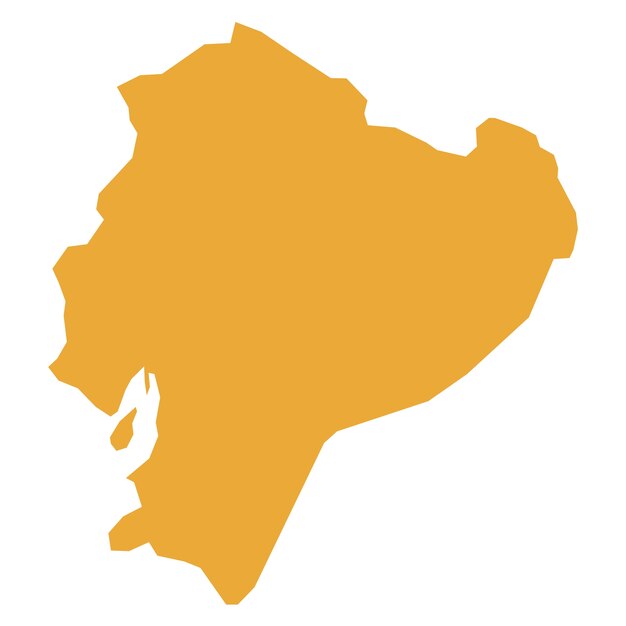 Ilustración del mapa de Ecuador
