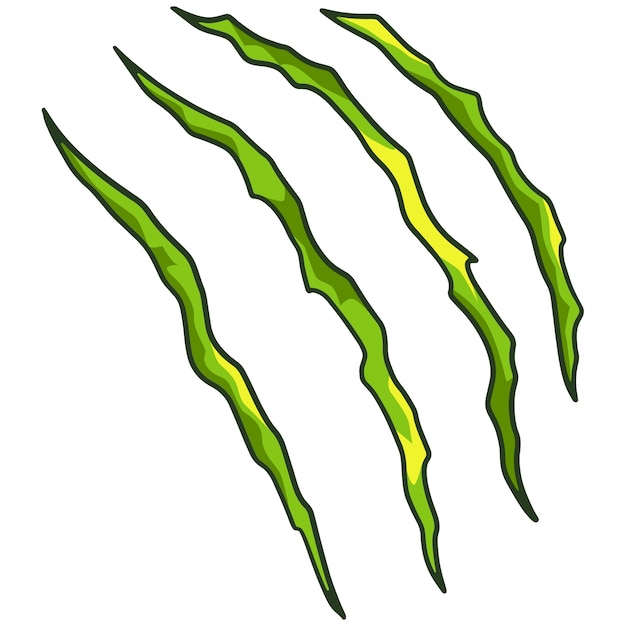 Ilustración de la marca de las garras