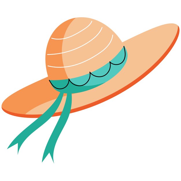 Ilustración del marco de verano dibujada a mano