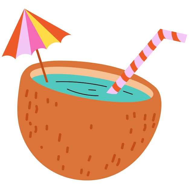 Ilustración del marco de verano dibujada a mano
