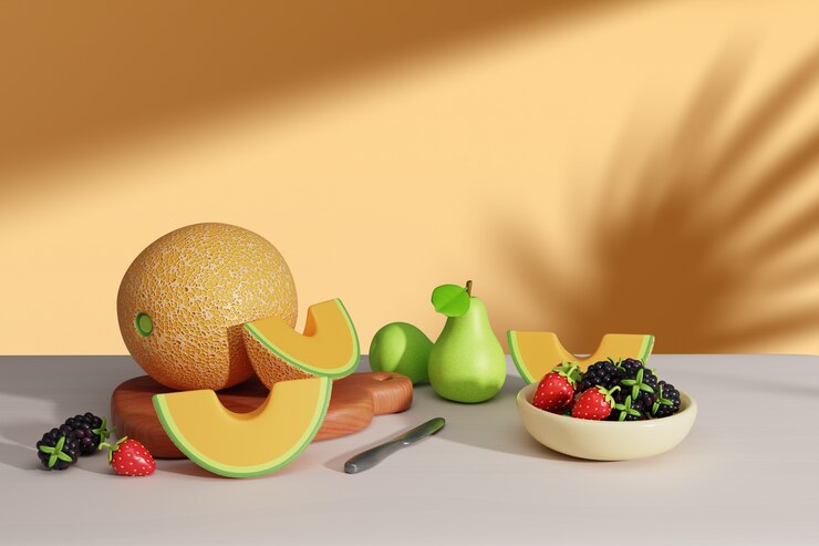 PSD gratuito ilustración de naturaleza muerta de la nutrición