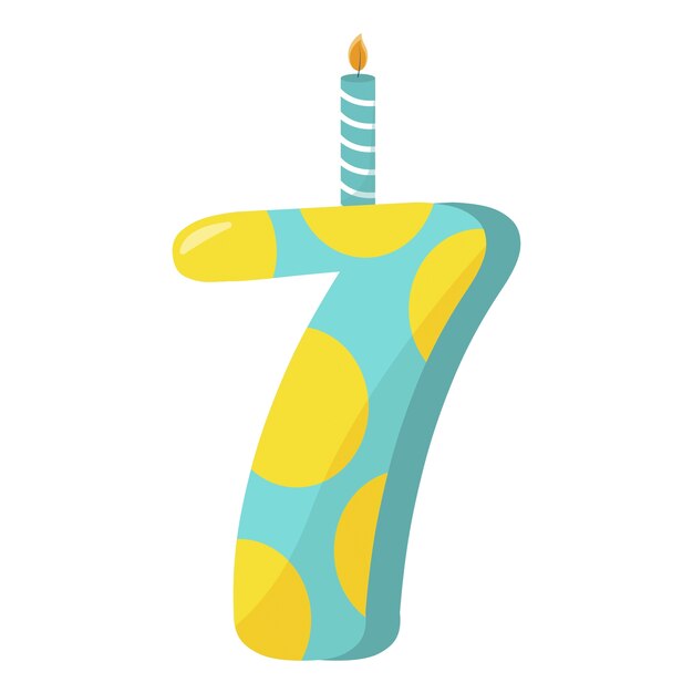 Ilustración del número de cumpleaños