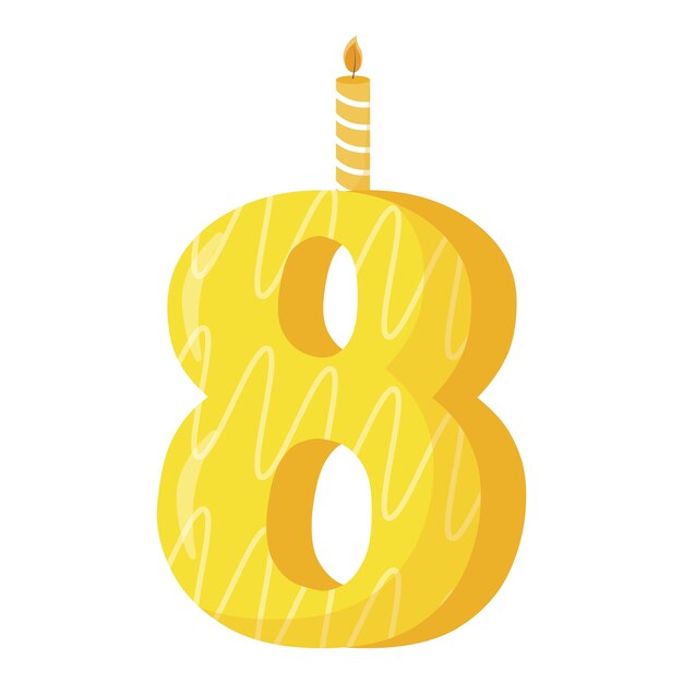 Ilustración del número de cumpleaños