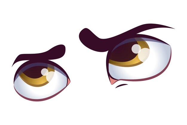 Ilustración de par de ojos
