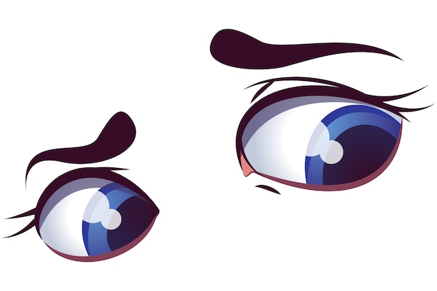 Ilustración de par de ojos