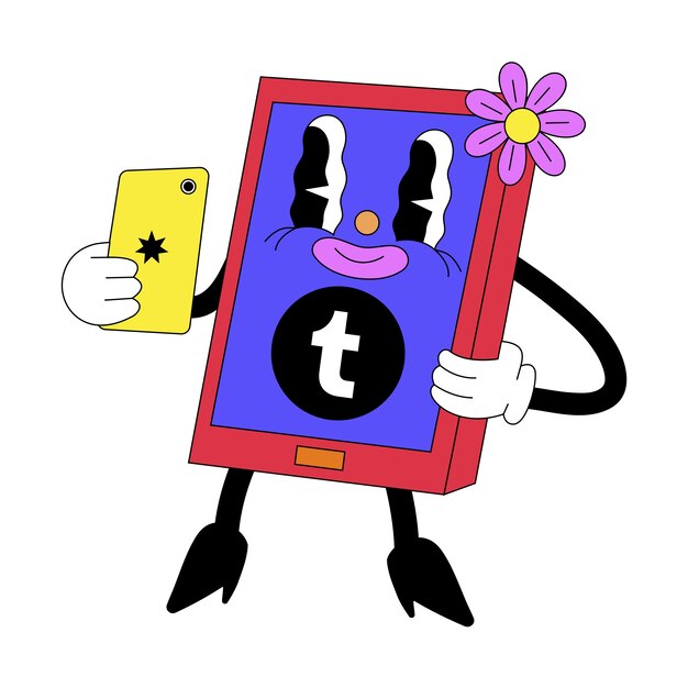 Ilustración de pegatinas de las redes sociales aisladas