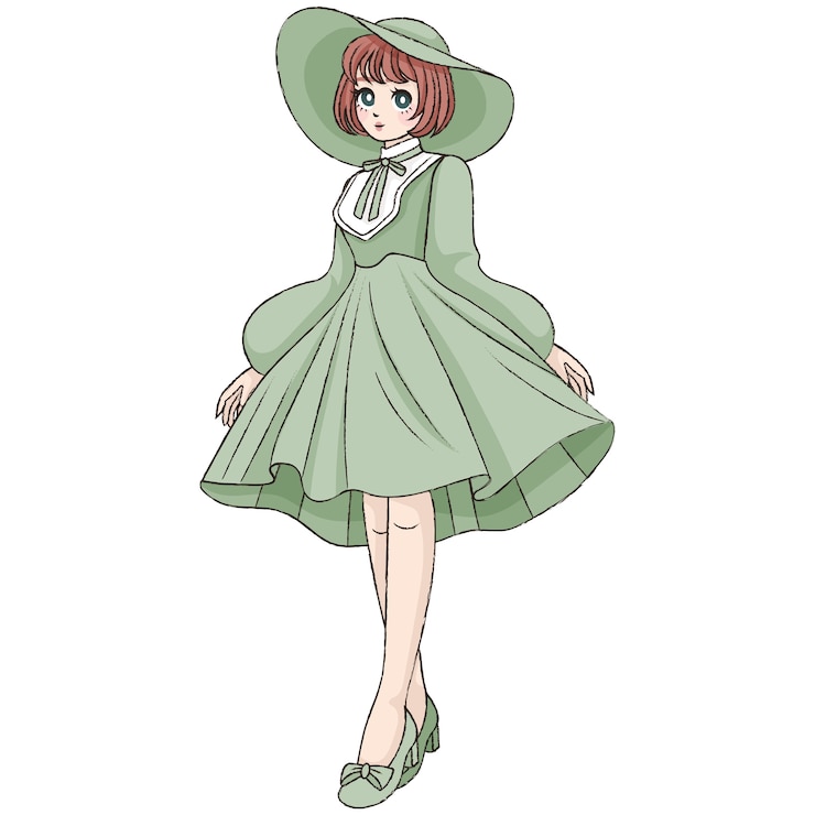PSD gratuito ilustración de personajes de anime