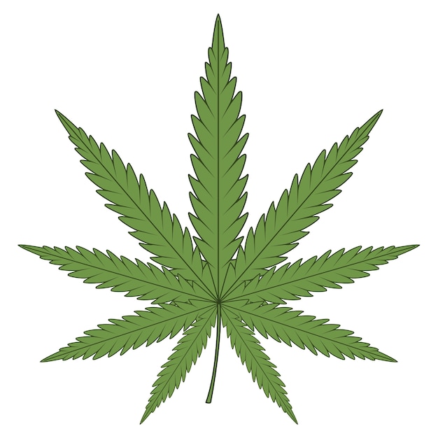 Ilustración de una planta de maleza aislada