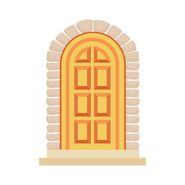 Ilustración de la puerta de la casa
