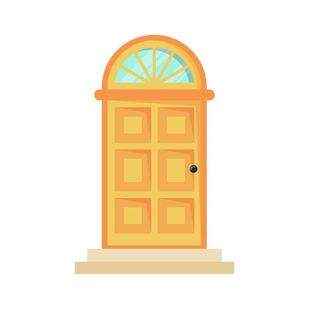 Ilustración de la puerta de la casa