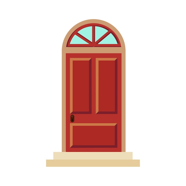 Ilustración de la puerta de la casa