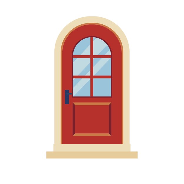 Ilustración de la puerta de la casa