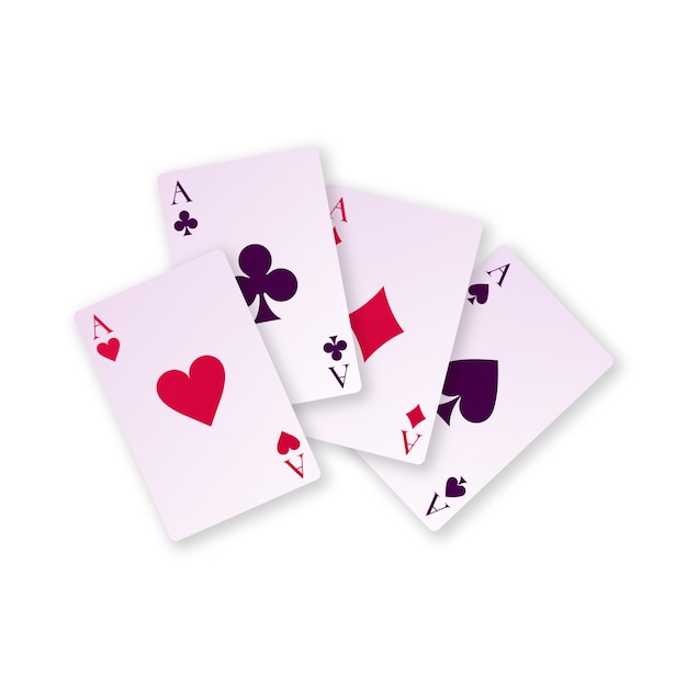 Ilustración realista de artículos de casino