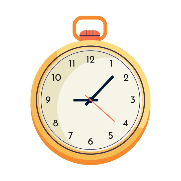 Ilustración de reloj aislado
