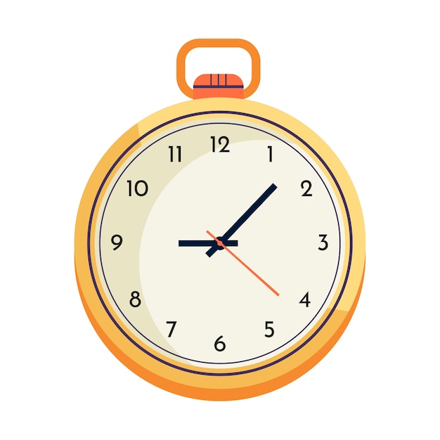 Ilustración de reloj aislado
