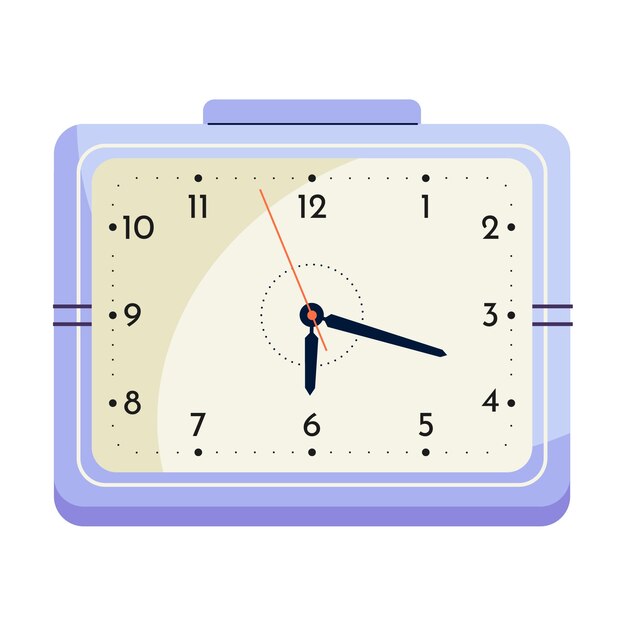 Ilustración de reloj aislado