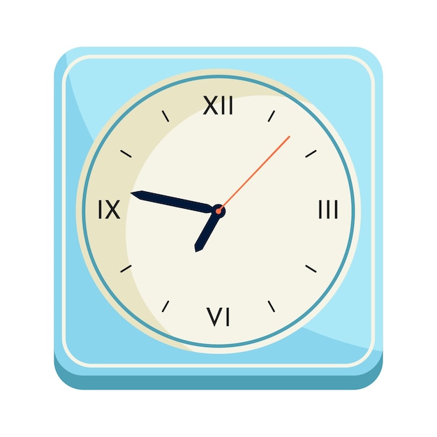 Ilustración de reloj aislado