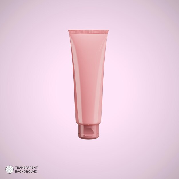 Ilustración de render 3d de icono de tubo de crema