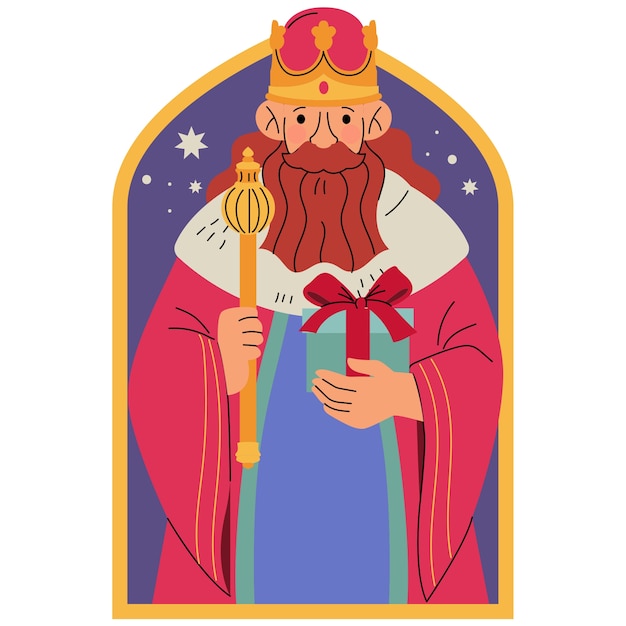Ilustración de Reyes Magos