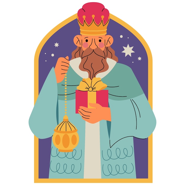 Ilustración de Reyes Magos