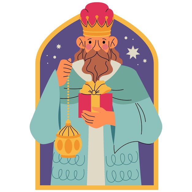 Ilustración de Reyes Magos