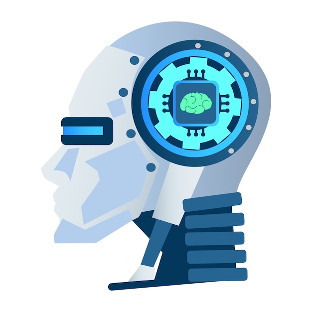 Ilustración de robot futurista