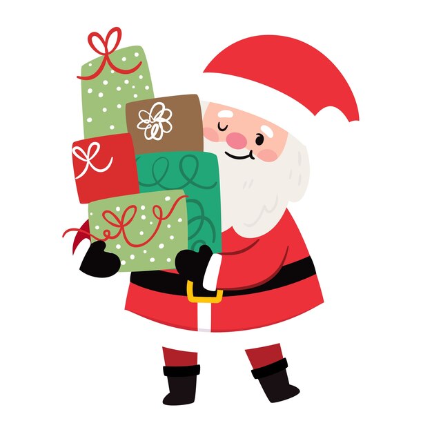 Ilustración de Santa Claus de Navidad