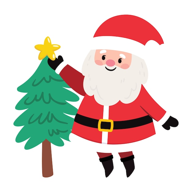 Ilustración de Santa Claus de Navidad