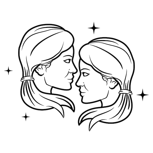 Ilustración del signo del zodiaco