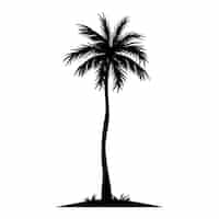 PSD gratuito ilustración de siluetas de palmeras