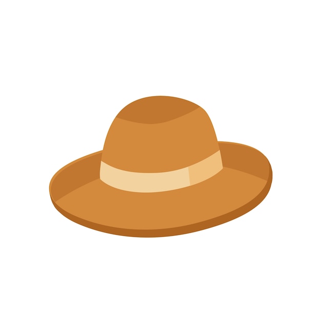 Ilustración de sombrero de dibujos animados
