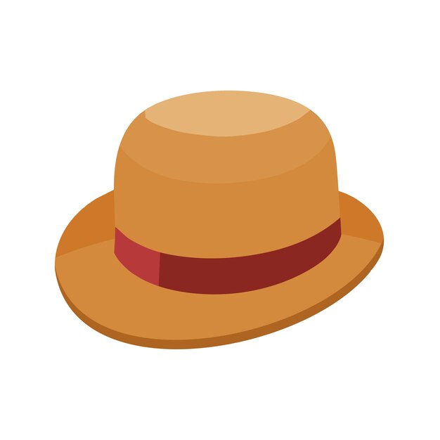 Ilustración de sombrero de dibujos animados
