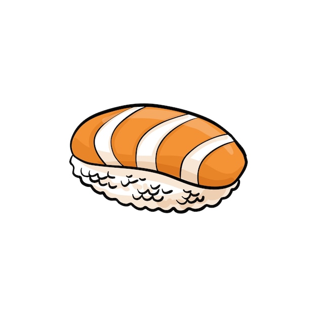 Ilustración de sushi aislada