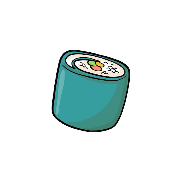 Ilustración de sushi aislada