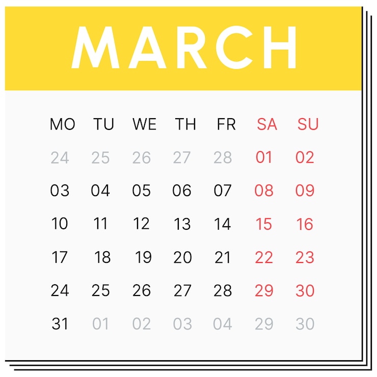 PSD Gratis ilustrasi kalender bulanan 2025