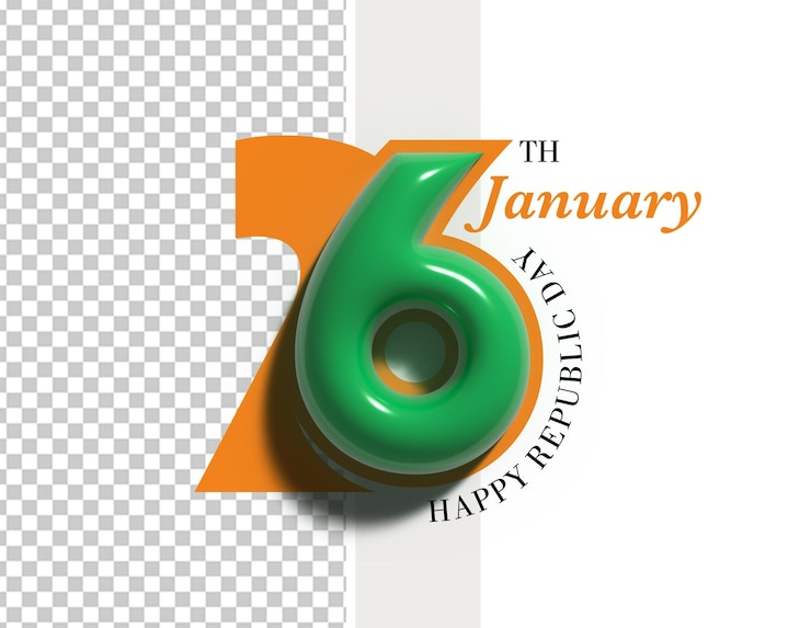 PSD Gratis ilustrasi psd hari republik india 26 januari