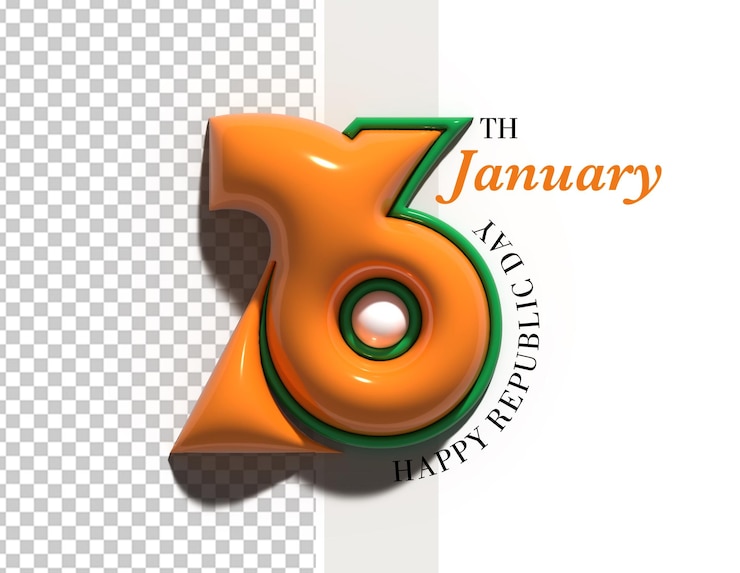 PSD Gratis ilustrasi psd hari republik india 26 januari