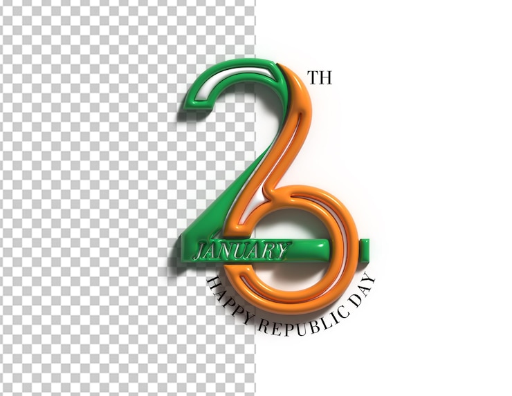 PSD Gratis ilustrasi psd hari republik india 26 januari